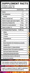 Gamer Supps GG Energy Dragonfruit Punch label closeup highlighting no sugar claim