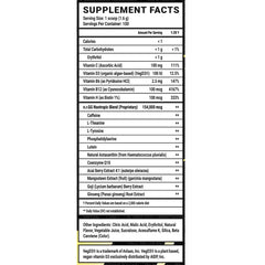 Gamer Supps GG Energy Lemonade packaging highlighting 100 servings and sugar-free formula.