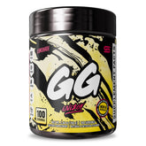 Gamer Supps GG Energy Lemonade tub with flavor-rich powder for keto-friendly energy.