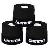 GAMMA Supreme Overgrip applied to a tennis handle for improved grip and sweat absorption.