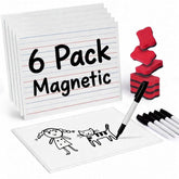 GAMENOTE 6-pack magnetic dry erase lap boards for classroom practice (image-1)