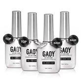 GAOY 16ml four-bottle set with brushed stainless steel chrome finish for a premium look.
