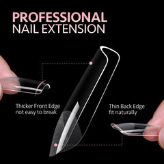GAOY 240pcs soft gel nail tips offer versatile home and salon use.