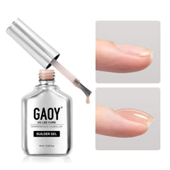 GAOY Builder Gel nude jelly 1729 bottle for natural-looking, long-lasting nails.