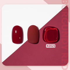 GAOY burgundy red gel polish for UV cure in 60 seconds