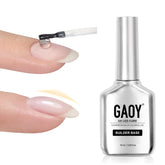 GAOY clear builder base 16ml bottle strengthens natural nails