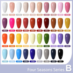 GAOY color collection swatches include pink, white, red, nude tones for everyday looks