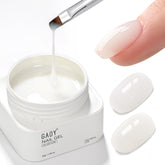 GAOY colored builder base 30g bottle and brush for at-home manicure