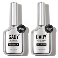 GAOY Crystal Glossy Top Coat 16ml for a high-shine gel manicure.