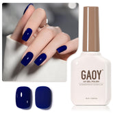 GAOY Deep Blue gel nail polish bottle 16ml for durable home color