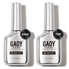 GAOY Glassy Gel Top Coat 16ml bottle with crystal-clear gloss finish for long-lasting shine