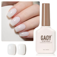 GAOY Jelly Gel Nail Polish bottle close-up shows buildable color for at-home manicures
