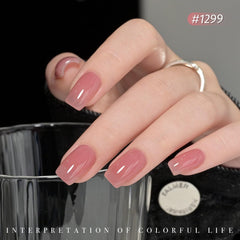 GAOY Jelly Nude at-home manicure enables salon-like results.