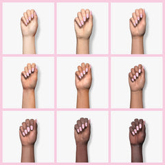 GAOY Jelly Nude Gel Polish prep with nail buffing for better adhesion
