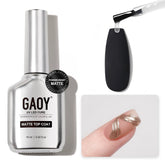 GAOY matte gel top coat bottle for long lasting home nail art