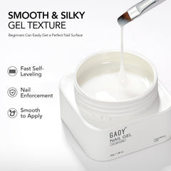 GAOY milk white nail gel creates a natural jelly look on nails
