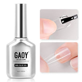GAOY Nail Glue Gel bottle close-up for quick at-home nail extensions