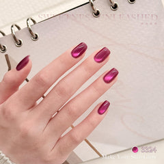 GAOY Pink Cat Eye gel polish with application guide for easy at-home use