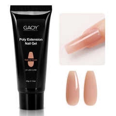 GAOY Poly Gel 60g bottle close-up for precise application and long wear.