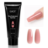 GAOY Poly Gel 60g nude bottle for natural-looking nail extensions.