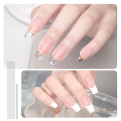 GAOY poly gel application step demonstrates quick three-minute nail extension.
