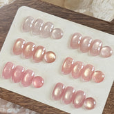 GAOY Soft Pink Cat Eye Gel Nail Polish Set with six colors for stylish at‑home nail art
