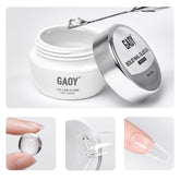 GAOY Solid Nail Glue Gel bottle top view for long-lasting nail tips