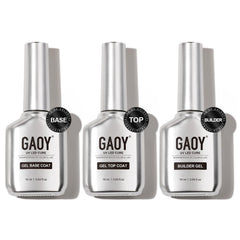 GAOY top coat 16ml glossy, no-wipe finish for radiant nails.
