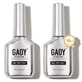 GAOY glassy clear top coat for a glossy gel manicure finish.