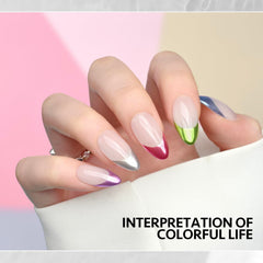GAOY chrome-proof matte effect close-up on nails