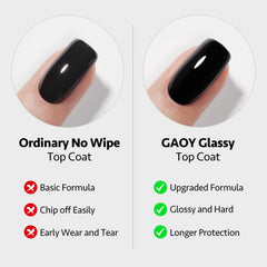GAOY white gel polish bottle for opaque, clean nails