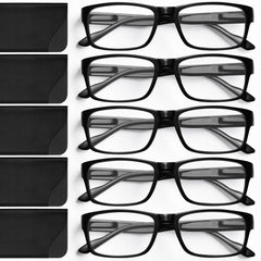 Gaoye 5-pack reading glasses front view for everyday reading comfort.