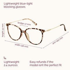 Gaoye round TR90 frame glasses for lightweight daily wear