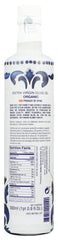 García DE LA cruz 1872 organic olive oil label shot signaling clean-label ingredients.