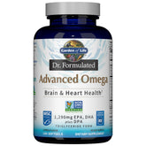 Garden of Life Advanced Omega Fish Oil bottle showing purity and heart-brain support.