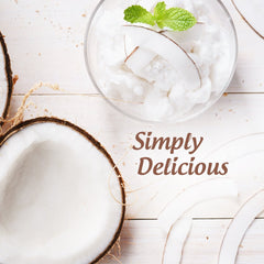 Garden of Life coconut oil for hair care use showing conditioning option