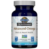 Garden of Life Dr Formulated Advanced Omega Lemon bottle highlighting sustainable sourcing for heart support