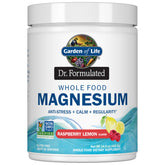 Garden of Life Dr. Formulated Whole Food Magnesium Powder bottle promotes nightly relaxation and ease.
