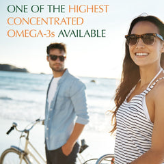Orange-flavored Minami algae omega-3 mini softgels without fishy aftertaste
