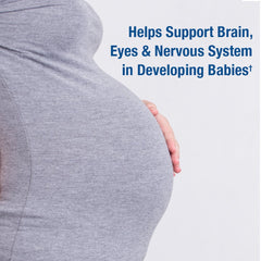 Oceans Mom softgels close-up, small and easy to swallow for prenatal omega-3