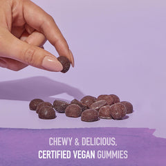 Garden of Life Organics Elderberry Gummies adults serving highlighting convenient daily antioxidant support.