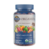 Garden of Life Organics Men 40+ Multi Gummies bottle offers organic berry vitamins for daily wellness.