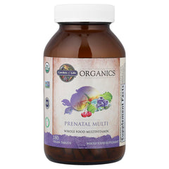 Ginger, peppermint, and lemon blend inside Garden of Life Prenatal for stomach comfort.