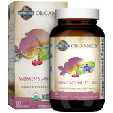 Garden of Life Organics Women 40+ multivitamin bottle front view for daily wellness
