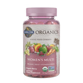 Garden of Life Organics Women’s Multi Gummies berry bottle showing organic fruits for daily wellness