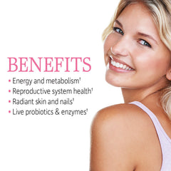 Garden of Life RAW ONE for Women capsule being opened for daily use to support daily energy