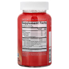 Garden of Life Vitamin Code CoQ10 Gummies strawberry label communicates probiotic support for digestion.