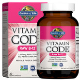 Garden of Life Vitamin Code Raw B-12 bottle highlighting energy-support