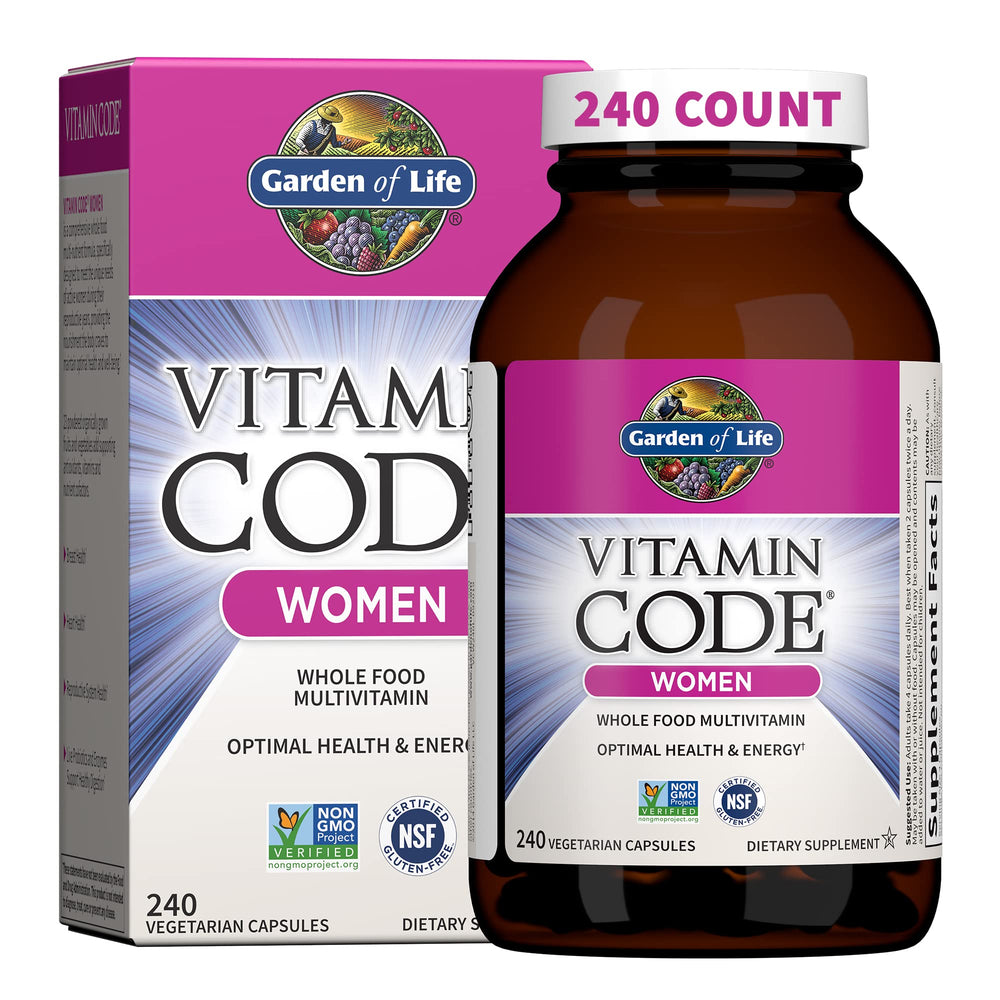 Garden of Life Vitamin Code Women bottle for daily wellness.