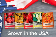 Gardeners Basics orange habanero seeds for vibrant, spicy peppers.